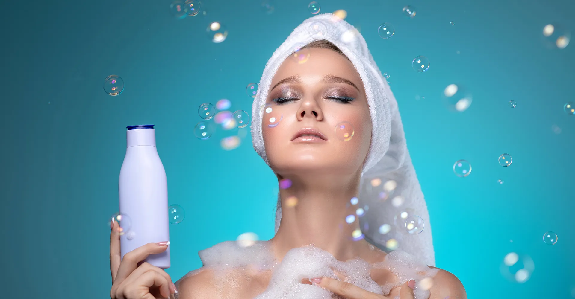 Choosing the Right Shampoo, woman holding shampoo bottle
